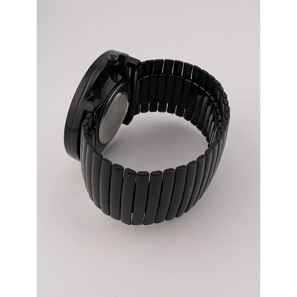 Cannes Watch Women 48mm Case Colorful Dial Black Stretch Band- New Battery‎